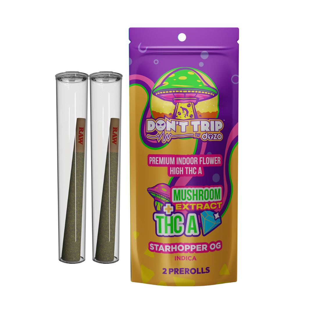 Amanita + THC A Prerolls Indica 2pk (box of 10)