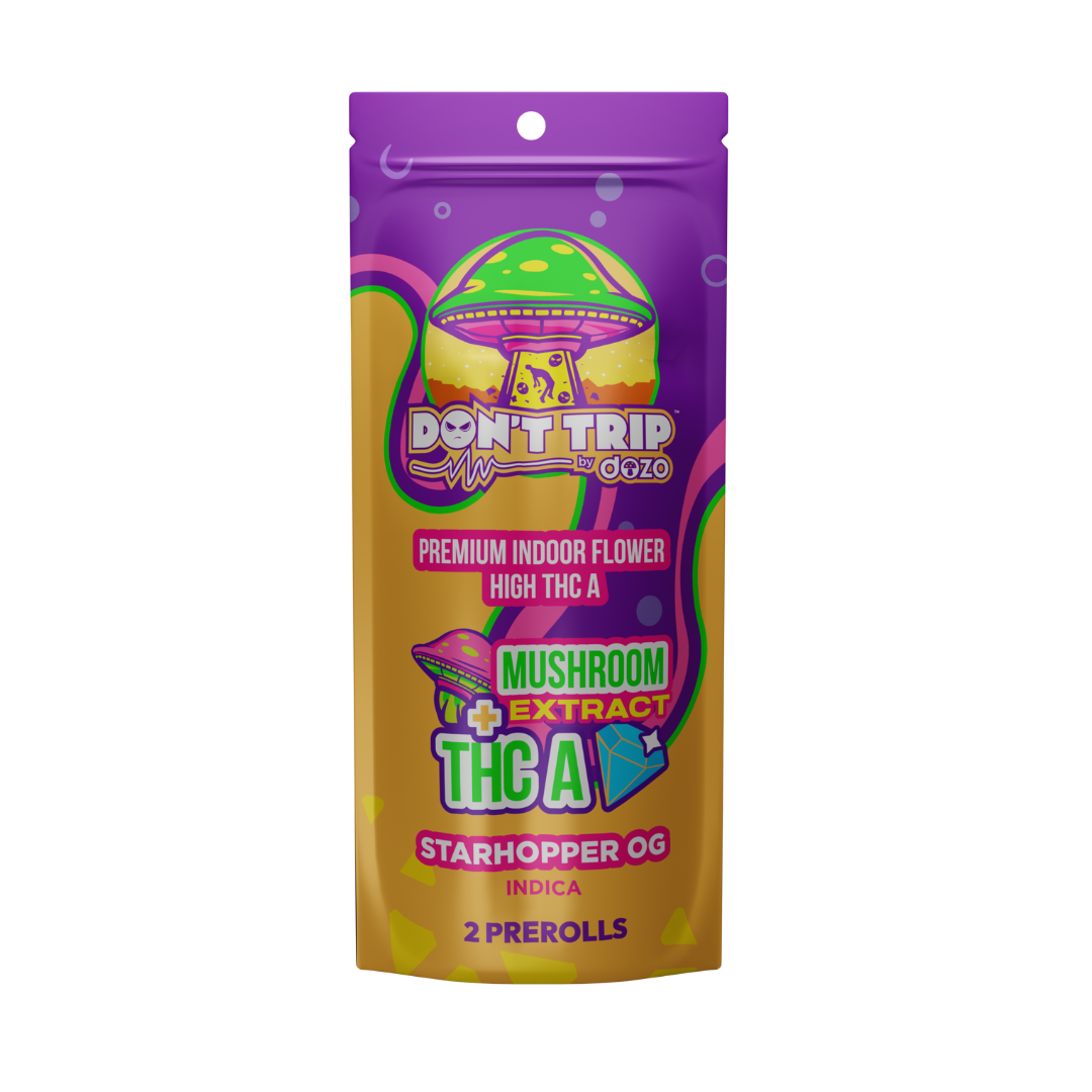 Amanita + THC A Prerolls Indica 2pk (box of 10)