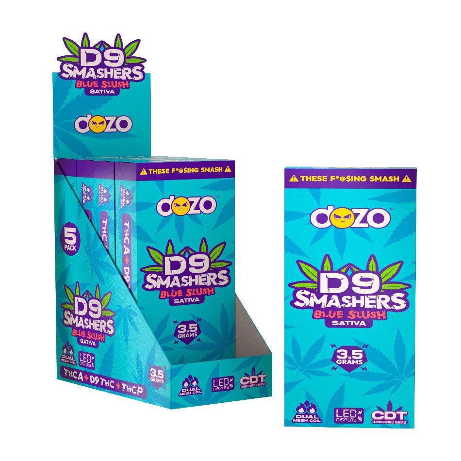 Dozo D9 Smashers disposable Sativa 3.5g (pk of 5)