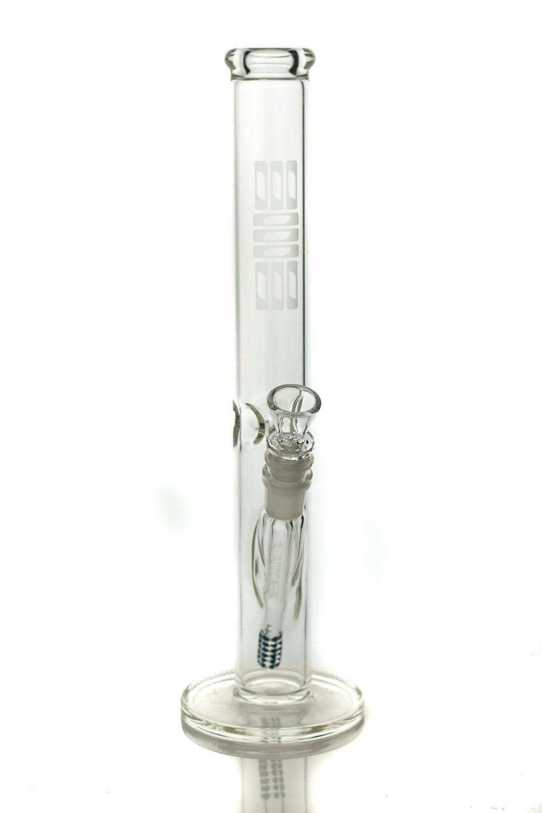 ILL Glass Straight 44 - mag 15" Green Downstemp
