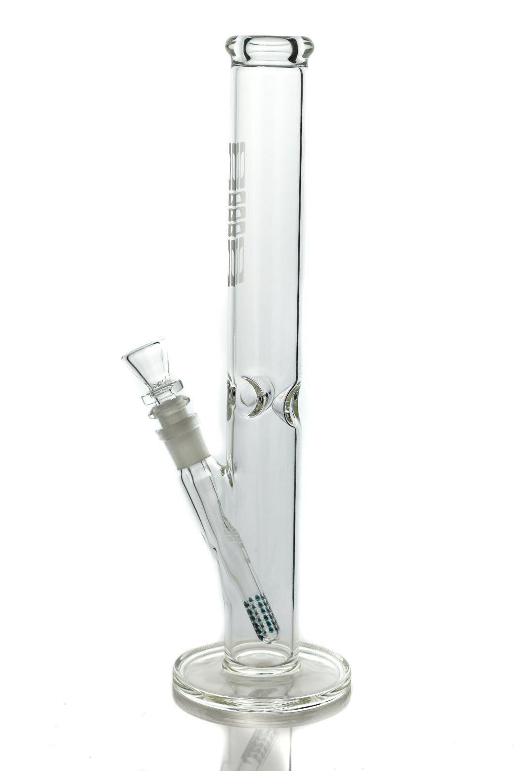 ILL Glass Straight 44 - mag 15" Green Downstemp