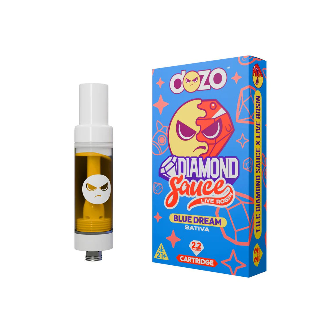 Diamond Sauce Cartridges Sativa 2.2g (pk of 5)