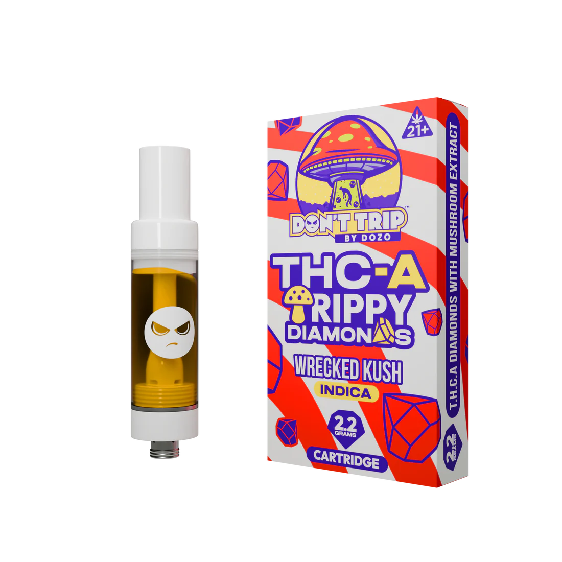 Trippy Diamond Cartridge Indica 2.2g (pk of 5)