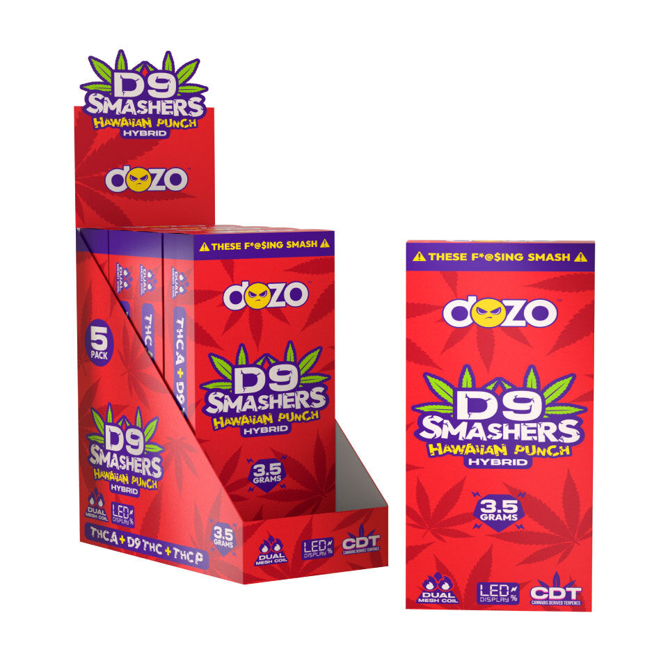 Dozo D9 Smashers  disposable Hybrid  3.5g (pk of 5)