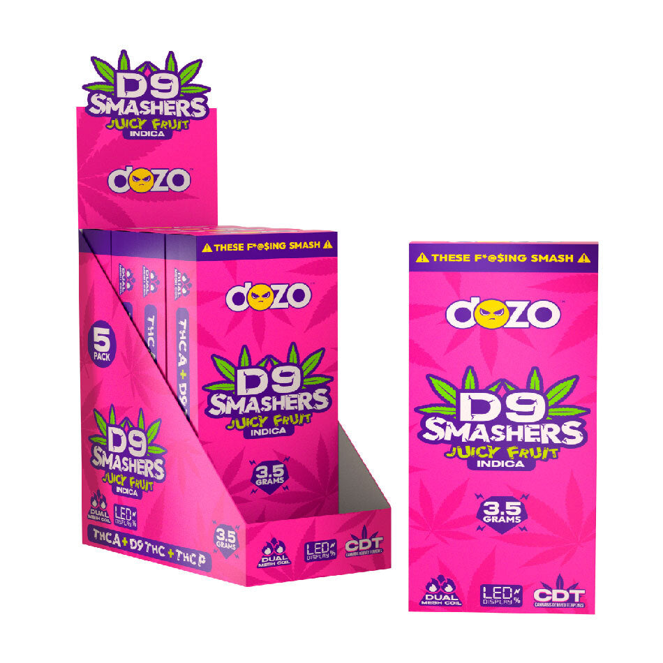 Dozo D9 Smashers disposable Indica 3.5g (pk of 5)