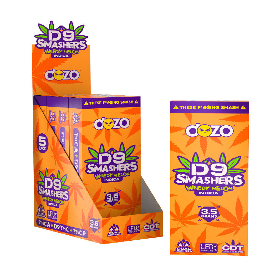 Dozo D9 Smashers disposable Indica 3.5g (pk of 5)