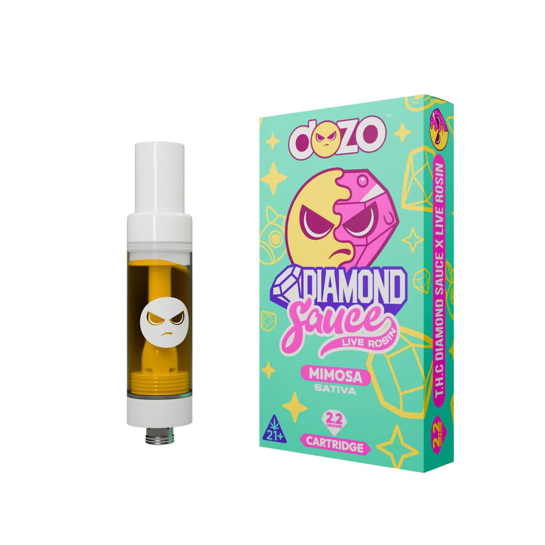 Diamond Sauce Cartridges Sativa  2.2g (pk of 5)